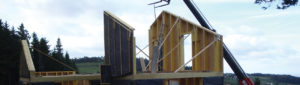 Chalet assemblage étage AMC Charpente Loire