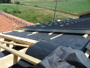Travaux installation bac acier AMC Charpente Loire