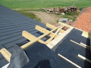 Travaux installation bac acier AMC Charpente Loire