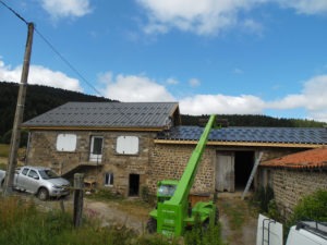 Travaux installation bac acier AMC Charpente Loire