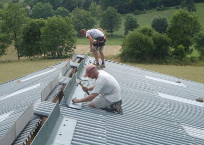 AMC Charpente Loire bâtiment agricole installation toit