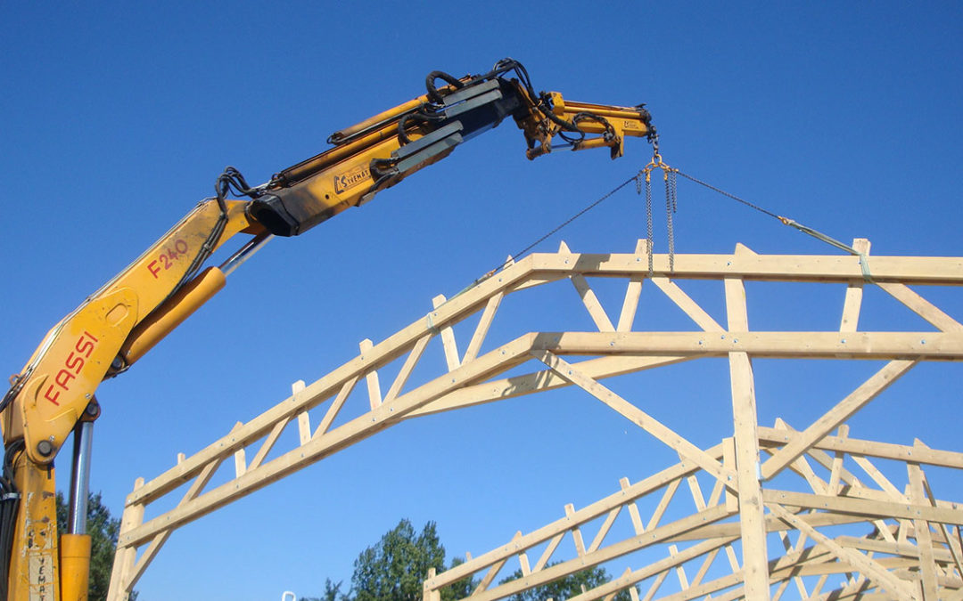 Installation grandes structures bois