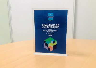 médaille d'or du challenge de l'habitat innovant 2020 pour SCF