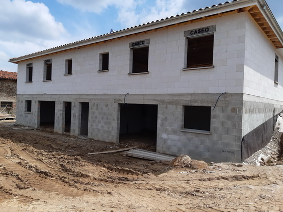 un toit pour 2 maisons mitoyennes